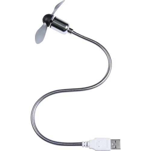 Portable Flexible Mini USB Fan USB Cooling Cooler Plug and Play For Notebook Laptop PC USD Gadget