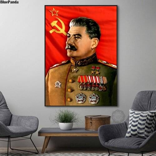 Stalin Leninist Canvas Prints Picture Modular Paintings For Living Room Poster On The Wall Home Decoration