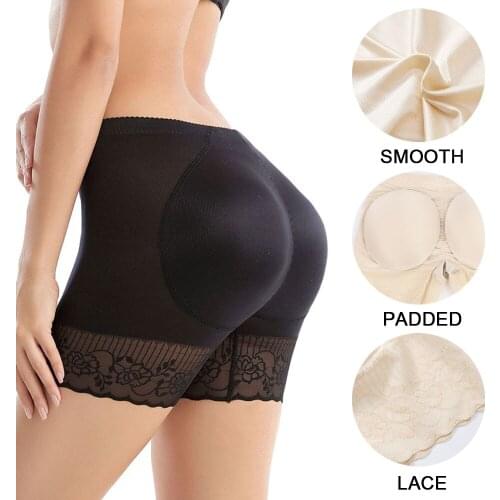 Hip Padded Panties Women Body Shaper Booty Butt Lifter Enhancer Panty Bottom Fake Ass Tummy Control Briefs Lace Underwear
