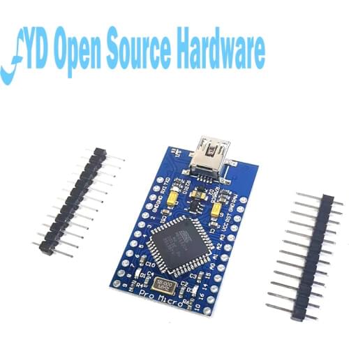 Improved version Pro Micro ATmega32U4 5V 16MHz Replace ATmega328 For Pro Mini With 2 Row Pin Header For Leonardo Mini