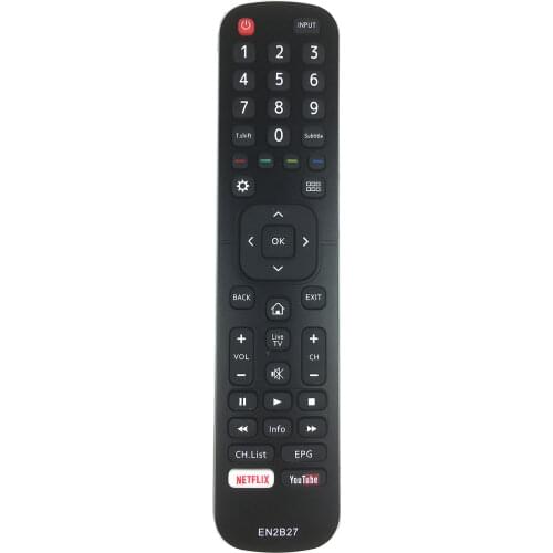 Universal EN2B27 TV Remote Control for Hisense 32K3110W 40K3110PW 50K3110PW
