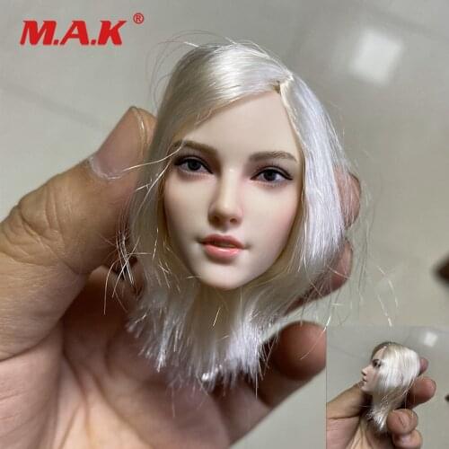 In Stock SET036 1/6 Scale Feamle Head Sculpt Female Hunter Head Carving For 12" Inch Action Figure Dolls