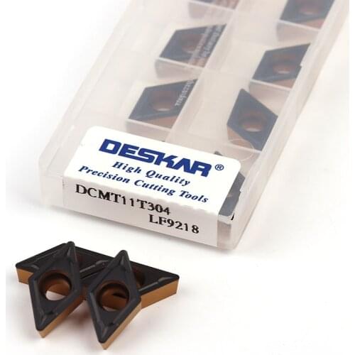 DESKAR 100% DCMT11T304 LF9218 DCMT11T308 LF9218 High quality two-color carbide inserts for internal turning tools and lathe tool