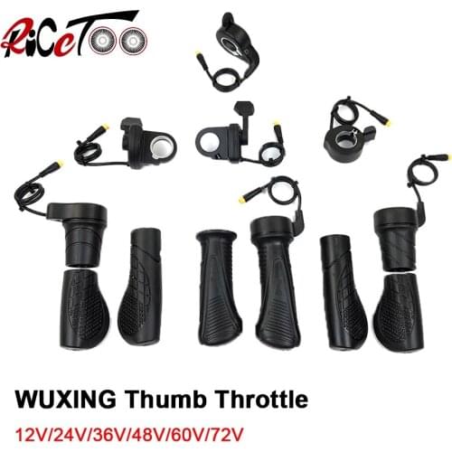 RICETOO Wuxing 12V/24V/36V/48V/60V/72V Ebike Thumb/Twist Throttle FT-21X/130X/108X/20X/76X for Left and Right Hand Accelerator