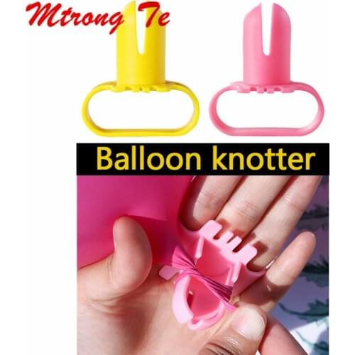 1pcs High Quality Balloon Knotter Latex Balloon Fastener Easily Knot Wedding Party Balloon Knotter Accessories Color Random