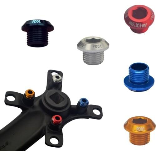 5Pcs/lot MTB Folding Bike Road Bicycle Multi Coloured D5 Bolt Aluminum Alloy Crankset Crankset Crank Screw Nut For Chain Wheel