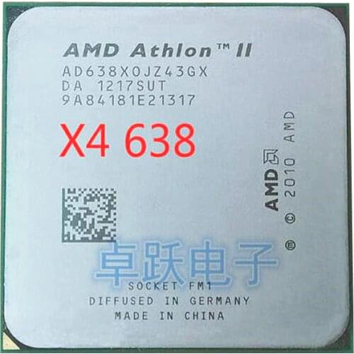Free shipping AMD X4 638 Quad-Core FM1 2.7GHz 4MB 65W CPU processor pieces X4-638 working 100