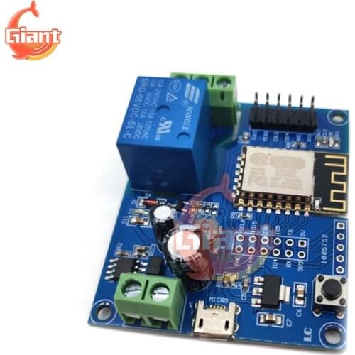DC5-80V Power Supply ESP8266 WIFI Single Channel Relay Module ESP-12F Secondary Development Board for Smart Home DV 5V 12V 36V