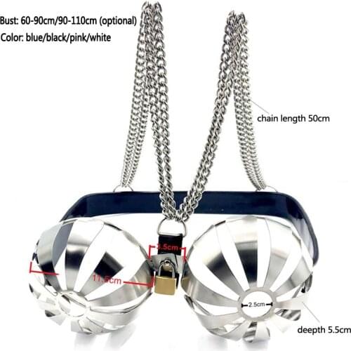 Stainless Steel Silicone Sexy Erotic Lingerie BDSM Bondage Chastity Belt Bra Sex Toys For Women Adult Games Restraints Fetish