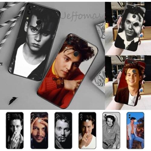 American Actor Johnny Depp Phone Case For Huawei P9 P10 P20 P30 Pro Lite smart Mate 10 Lite 20 Y5 Y6 Y7 2018 2019