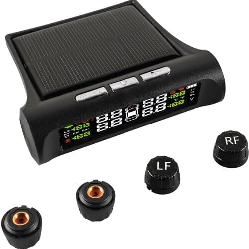 T1 TPMS Solar Car Tyre Pressure Monitoring System Gauge Set Auto Security