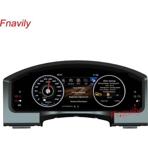 Fnavily 12.3" Touch Screen Instrument Panel Android 9.0 For Toyota Land Cruiser Instrument Dashboard Panel Assembly 2008-2019