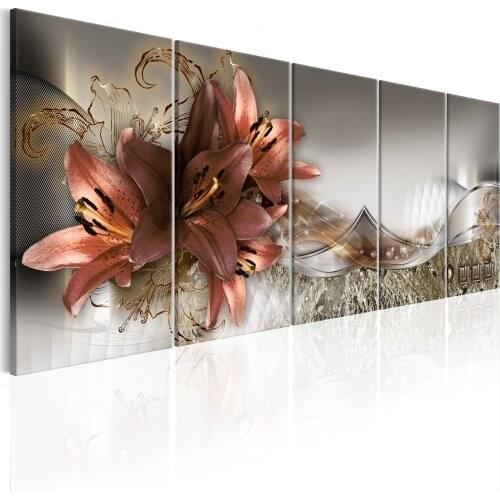 Picture-Lilies and Abstraction - 225x90 cm