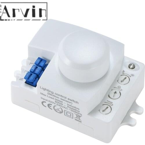 Microwave Sensor Switch 5.8ghz HF 220V LED Oven System 360 Degree Radar Motion Body Sensor Light Switch Body Motion Detector