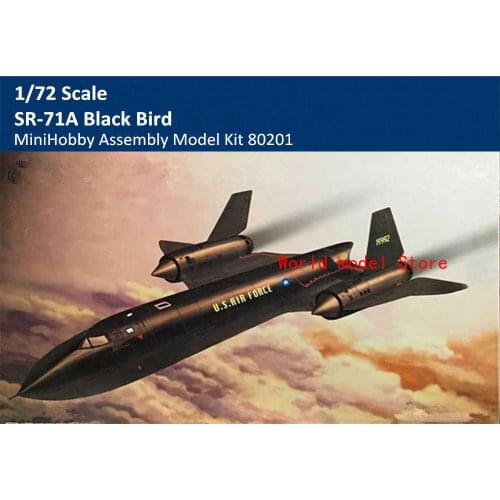 MiniHobby 80201 1/72 Scale SR-71A Black Bird Plastic Assembly Model HobbyBoss