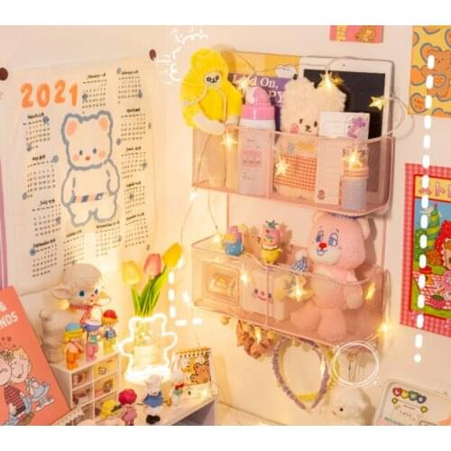 Dormitory multi-functional ledge strong bearing arts and crafts upper shop items home snacks bed hanging basket J05