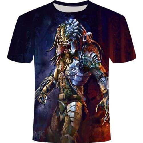 Interplanetary Predator Movie 3D Print T Shirt Predator 6XL Men/women Short Sleeve T-shirt Harajuku Streetwear Couples Tops Tees