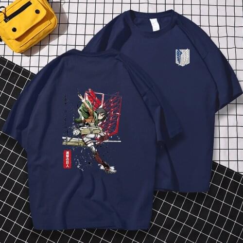 Japan Anime Character One Punch Mans T-Shirt Double-Sided Print Crewneck Tshirts Summer Loose Tops Casual Breathable T Shirts