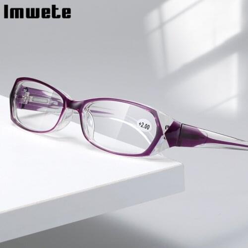 Imwete Fashion Retro Women Reading Glasses Anti Blue Ray Presbyopia Eyeglasses Computer Prescription Eyewear+1.0+1.5+2.0 +2.5+3