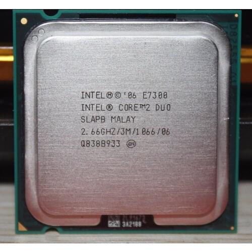 Original Intel CPU Core2 DUO E7300 CPU 2.6GHz LGA 775 3MB L2 Cache/ Dual-CORE