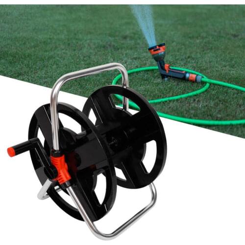 Plastic Water Pipe Car Roll 35 Meters Water Pipe Storage Shelf Hose Reel Rope Storage Rack Drip type