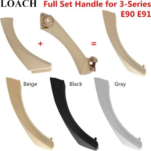 Full Set Interior Door Handles for BMW 3Series E90 E91 335 330 318 325 320 328 Inner Doors Panel Handle Bar Pull Trim Cover Part