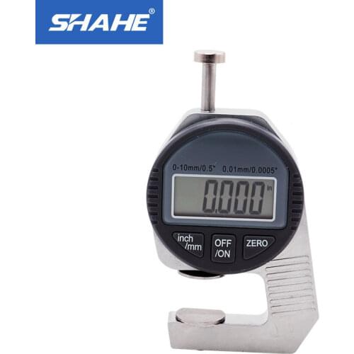 Portable Electronic Mini 0.01mm Digital Thickness Gauge Meter 12.7mm Electronic Dial Indicator Sponge Thickness Measure Tool