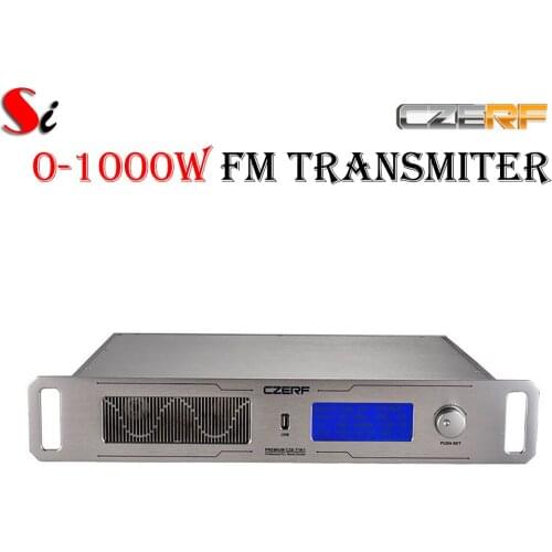Professional CZE-T1K1 0-1000W adjustable 87.5~108MHz FM stereo transmitter broadcast radio station