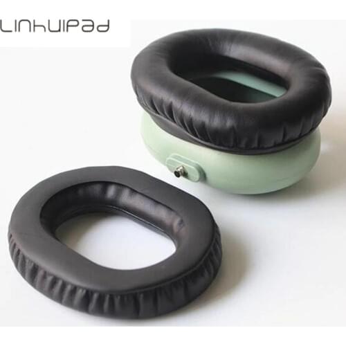 Linhuipad protein ear pad soft headphone ear cushion for david clark headsets H10 KOSS QZ99 Pilot Aviation Aviator headphones