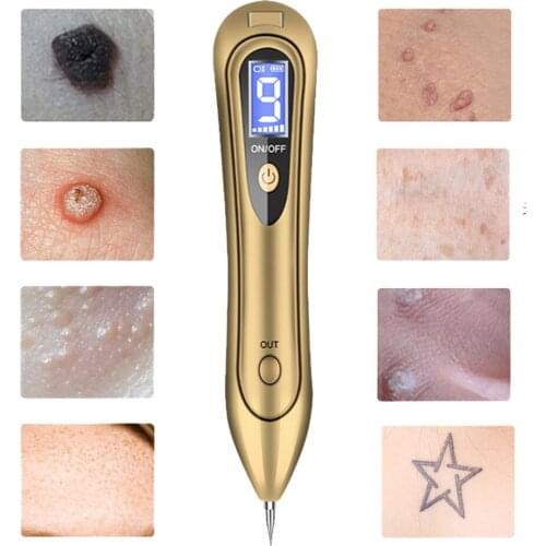 Spotlight Wart Remover LCD Laser 9 level Plasma Skin Moles Dark Freckle Dot Face Tag Tattoo Beauty Mole Removal Beauty Care