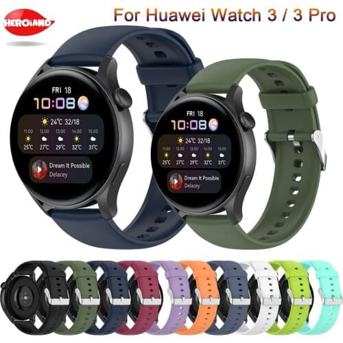 New sport Silicone 22mm watch band For Huawei watch GT 2 2E Pro Strap smartwatch Replacement wristband For Huawei watch 3/ 3 pro