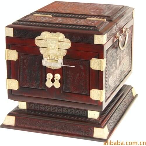 Mahogany red wood crafts mahogany jewelry box upscale gift