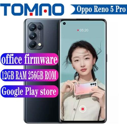 2020 New Original Official Oppo Reno 5 Pro 5G SmartPhone 8GB 12GB RAM 128GB 256GB ROM 4250mAh 90Hz 64MP Camera 6.55 Inch NFC
