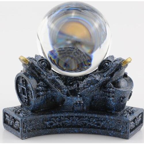 Toad Money Figurine Frogs Display Stand Crystal Glass Lens Ball Photography Lensball Base Magic Sphere Holder Chinese Feng Shui