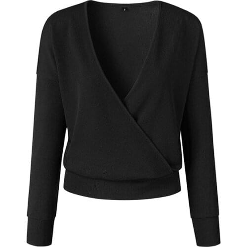 Sweaters Women 2021 Fashion Autumn Winter Fashion V-neck long-sleeved V Neck Sweater Pullover Vestidos OYM100080