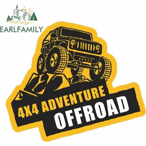 EARLFAMILY 13cm x 12.7cm for Offroad Car Stickers Vinyl Sun Protection Occlusion Scratch The Whole Body Decals Decoration