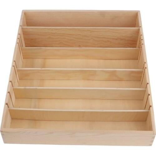 Wooden Paint Bottles Stand Rack Pigment Ink Bottle Organizer Shelf