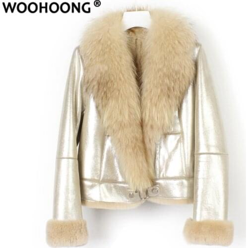 Winter Jacket Women Real Fur Coat Short Real Rex Rabbit Fur Natural Raccoon Fur Coat Korean Streetwear Thick Warm