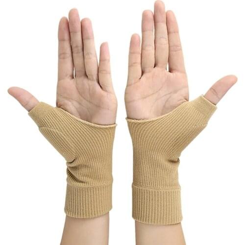 1 pair Compression Wrist Protector Gloves Hand Wrist Support Brace Sports Handwear Wristband Hand Injury Recovery