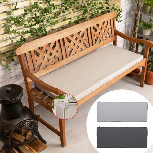 120*42*5cm 3-seater Outdoor Garden Swing Seat Cushion Sponge Waterproof Bench Seat Cushion Garden Decoration Chair Cushion