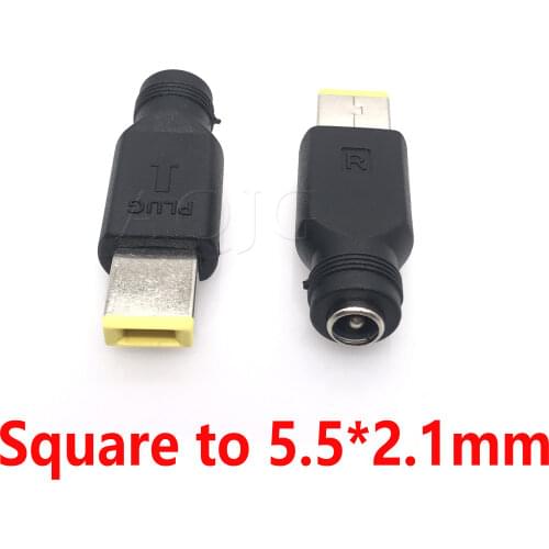 2.1x5.5 mm Portable square USB DC tips for adapter power charger convertor For laptop lenovo