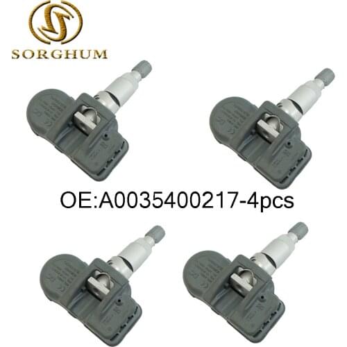 4pcs A0035400217 Tire Pressure Sensor For Mercedes-Benz C350 C63 E350