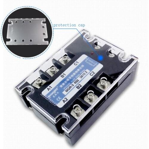 Free shipping 1pc High quality 10A Mager SSR MGR-3 032 3810Z DC-AC Three phase solid state relay DC control AC 10A 380V