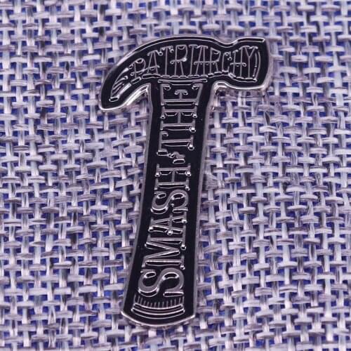 Smash The Patriarchy Brooch Hard Enamel Badge Feminist Art Gift Enamel Pin Christmas Jewelry