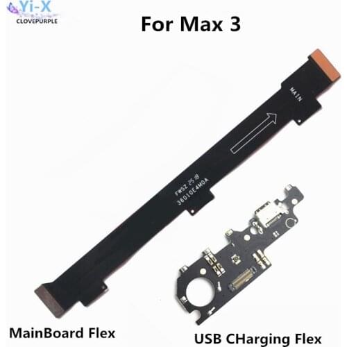 For Xiaomi Max3 USB Charging charger Dock Flex Cable & Motherboard MainBoard Main board Connections Flex Cable For Mi Max 3