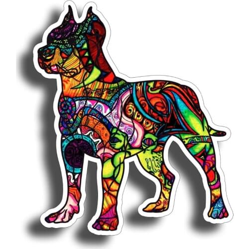 Graffiti Pitbull Sticker Dog Cup Laptop Car Window Bumper K9 Pit Bull Pet Decal