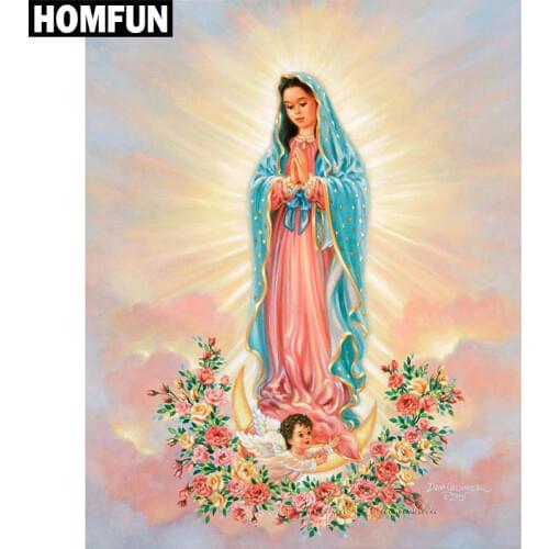 HOMFUN Full Square/Round Drill 5D DIY Diamond Painting "Religious Jesus" Embroidery Cross Stitch 5D Home Decor Gift A06358