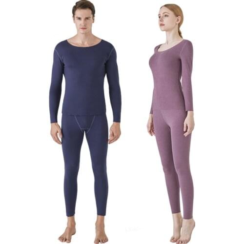 Thermal Underwear Sets Women Set Womens Winter Clothing Autumn Lingere Set Top+Long Pants Couple Clothes Women Men Inner Wear