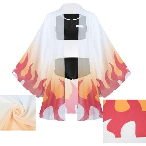 Anime Demon Slayer Cosplay Costume Rengoku Kyoujurou Swimsuit Kimetsu no Yaiba Kimono Summer Sexy Bikini Beach Swimsuit Suit