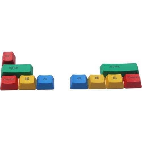 Modifier PBT keycaps RGBY mechanical keyboard keys OEM profile Shift Win Ctrl